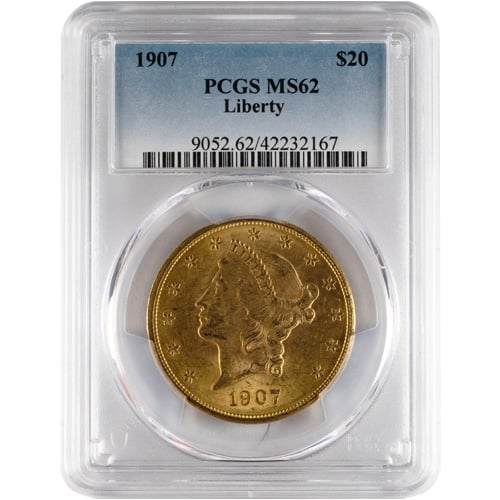 1907-Pre-33-20-Liberty-Gold-Double-Eagle-Coin-PCGS-MS62_1