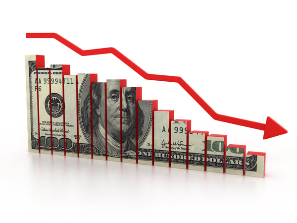 US dollar down graph-1